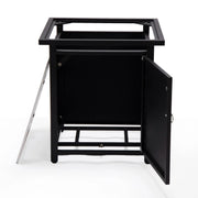 Walbrooke Outdoor Patio Square Fire Pit and Tank Holder - Elax Furniture