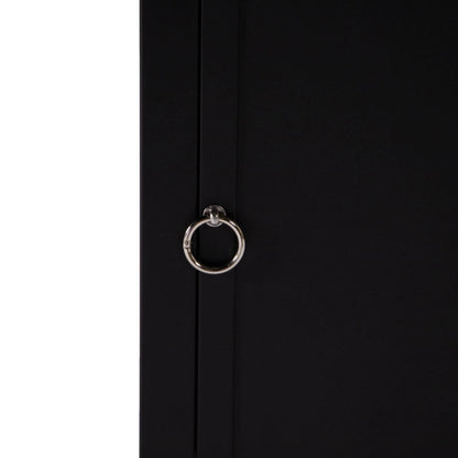 Walbrooke Modern Square Tank Holder Table with Tempered Glass Top and Powder Coated Aluminum - Elax Furniture