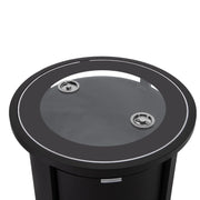 Walbrooke Outdoor Patio Round Fire Pit and Tank Holder - Elax Furniture