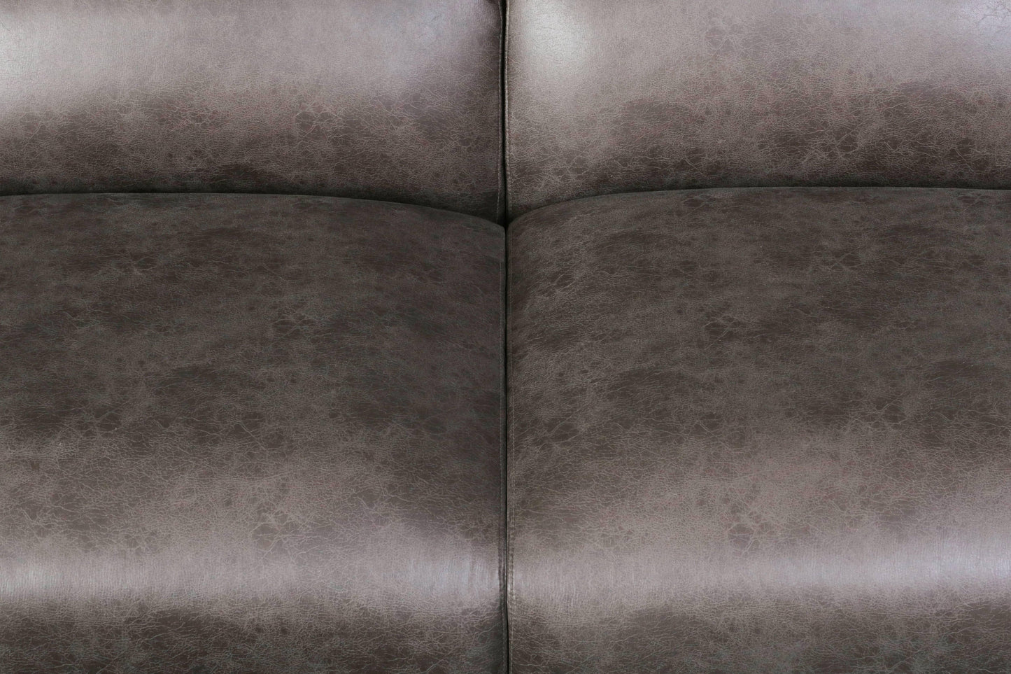 LeisureMod Whisper 4-6 Seater Conversation Set With a Chaise and Ottoman Upholstered in Linen/Leather/Polyester - Elax Furniture