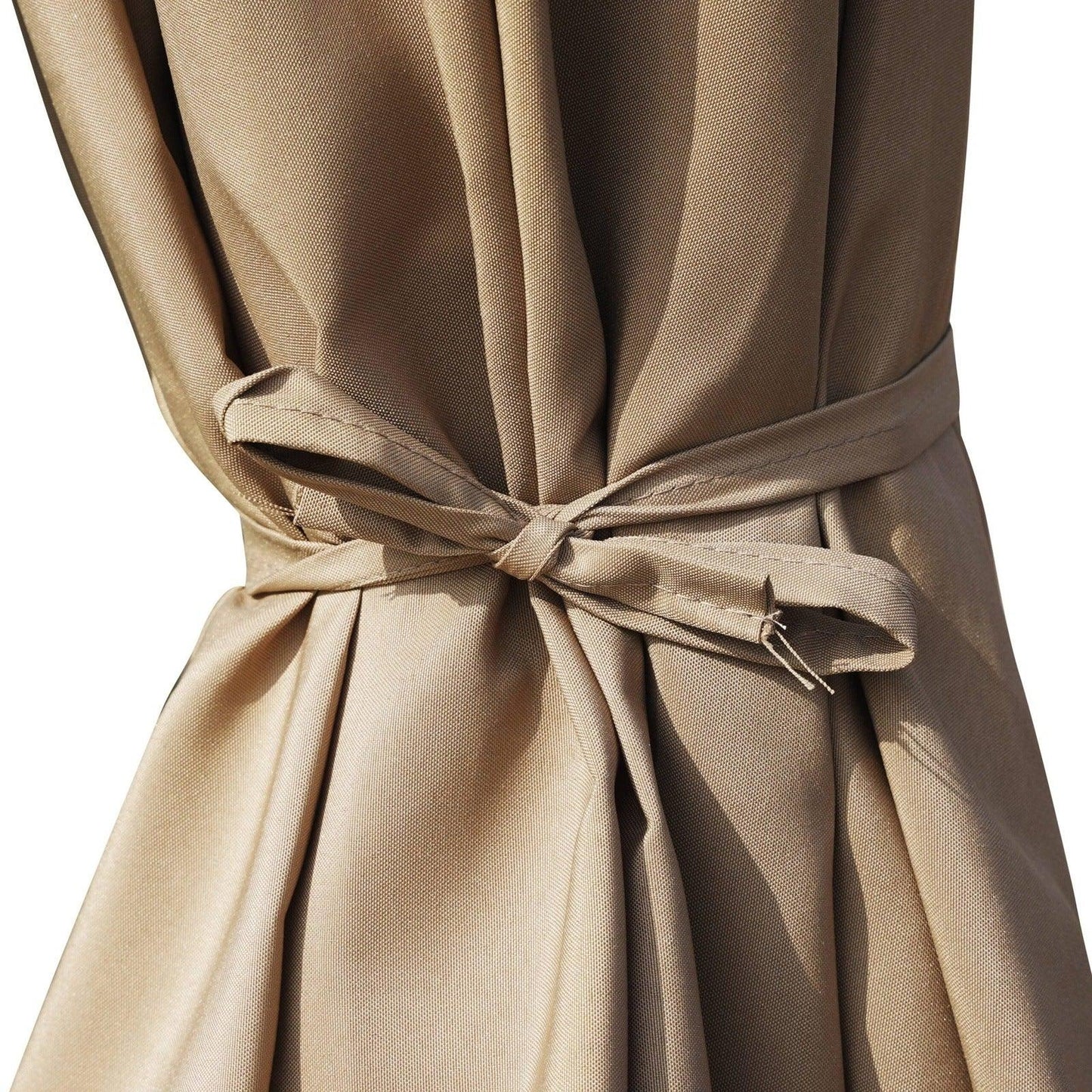 Willry Modern Outdoor 10 Ft Offset Cantilever Hanging Patio Umbrella With Solar Powered LED - Elax Furniture