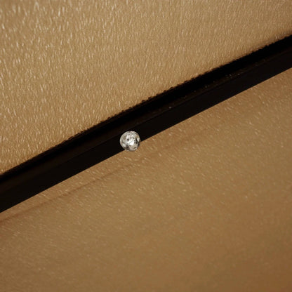 Willry Modern Outdoor 10 Ft Offset Cantilever Hanging Patio Umbrella With Solar Powered LED - Elax Furniture