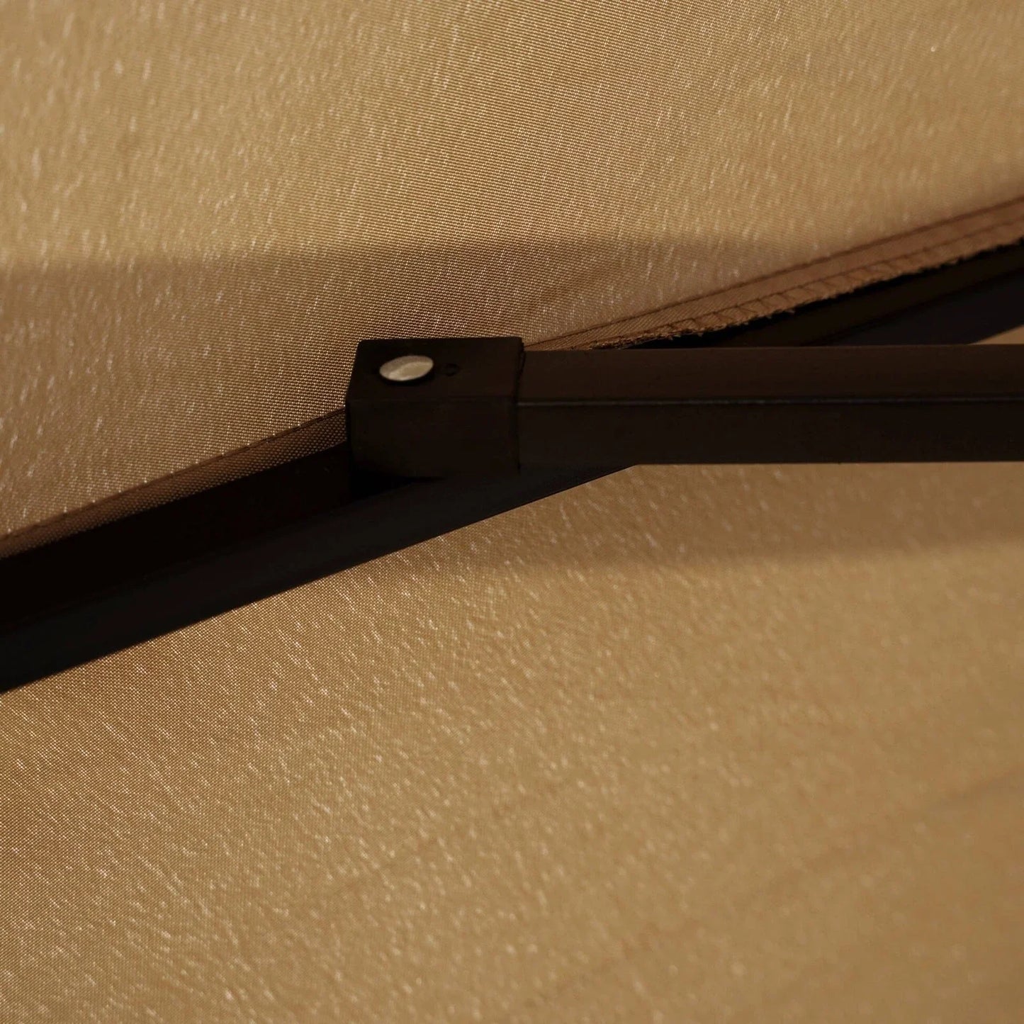 Willry Modern Outdoor 10 Ft Offset Cantilever Hanging Patio Umbrella With Solar Powered LED - Elax Furniture