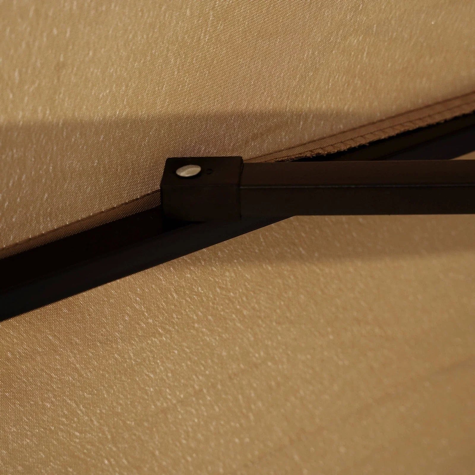 Willry Modern Outdoor 10 Ft Offset Cantilever Hanging Patio Umbrella With Solar Powered LED - Elax Furniture