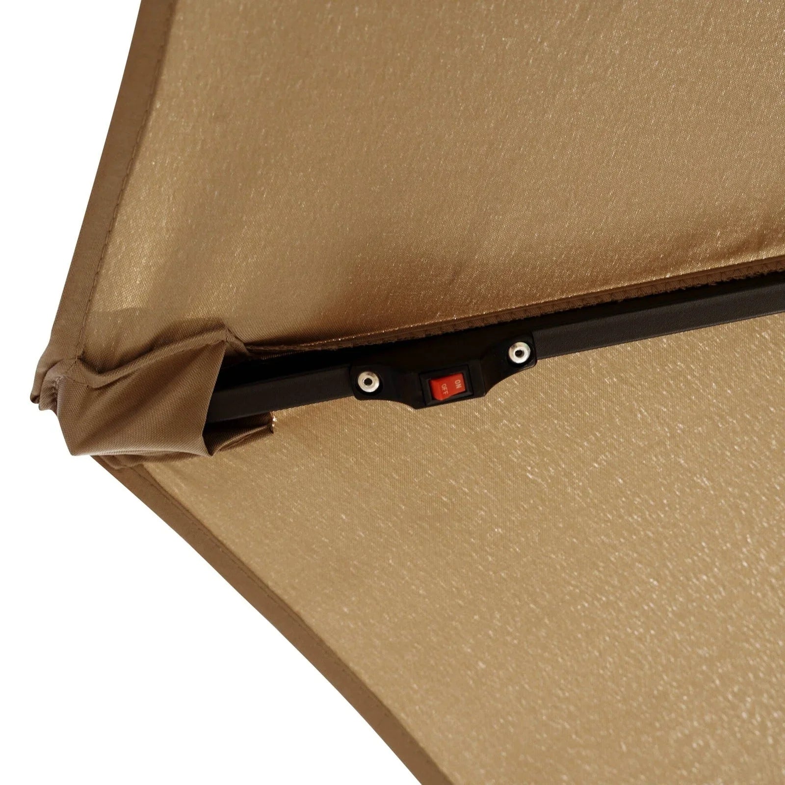 Willry Modern Outdoor 10 Ft Offset Cantilever Hanging Patio Umbrella With Solar Powered LED - Elax Furniture