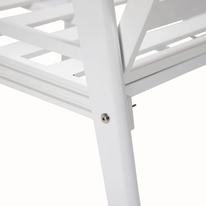 Walbrooke Modern Outdoor Patio Loveseat with White Aluminum Frame and Removable Cushions - Elax Furniture