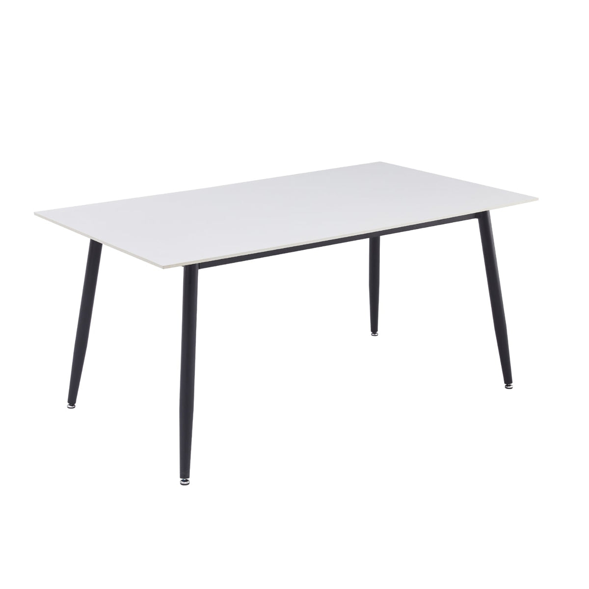 Zayle Rectangular Dining Table with a Sintered Stone Tabletop and a Stainless Steel Base