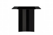 Zara Rectangular Dining Table with Glass/Sintered Stone Top and Stainless Steel Base - Elax Furniture