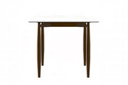 Zinti Dining Table with Glass or Sintered Stone Rectangular Wide Tabletop with Steel Base and Legs - Elax Furniture