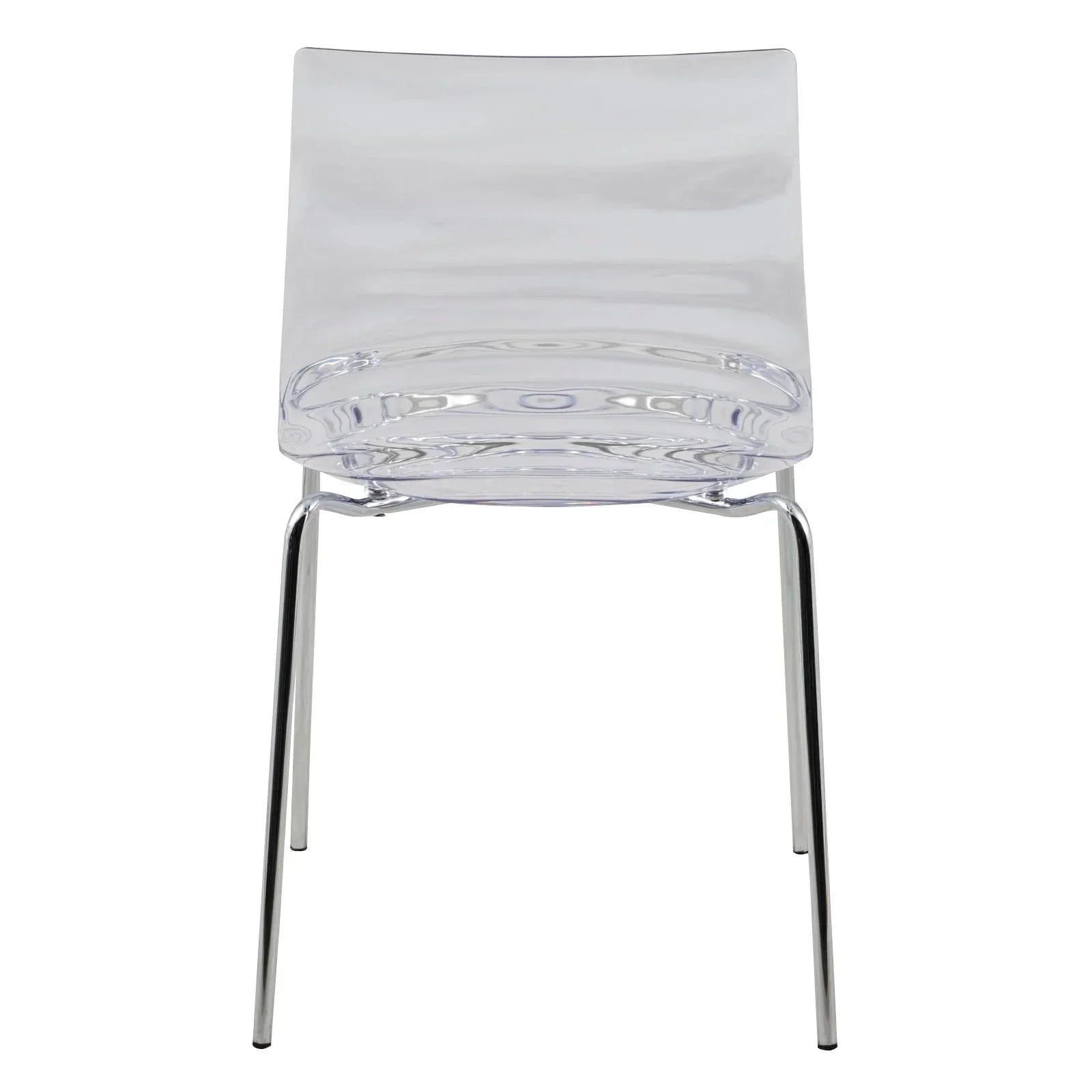 Astor Dining Chair Modern ABS Plastic Side Chair with Stainless-Steel Legs - Elax Furniture