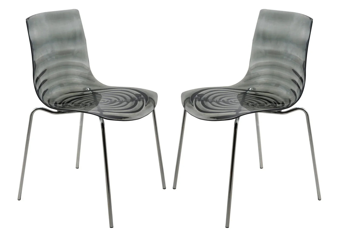 Astor Water Ripple Design Dining Chair Set of 2 - Elax Furniture