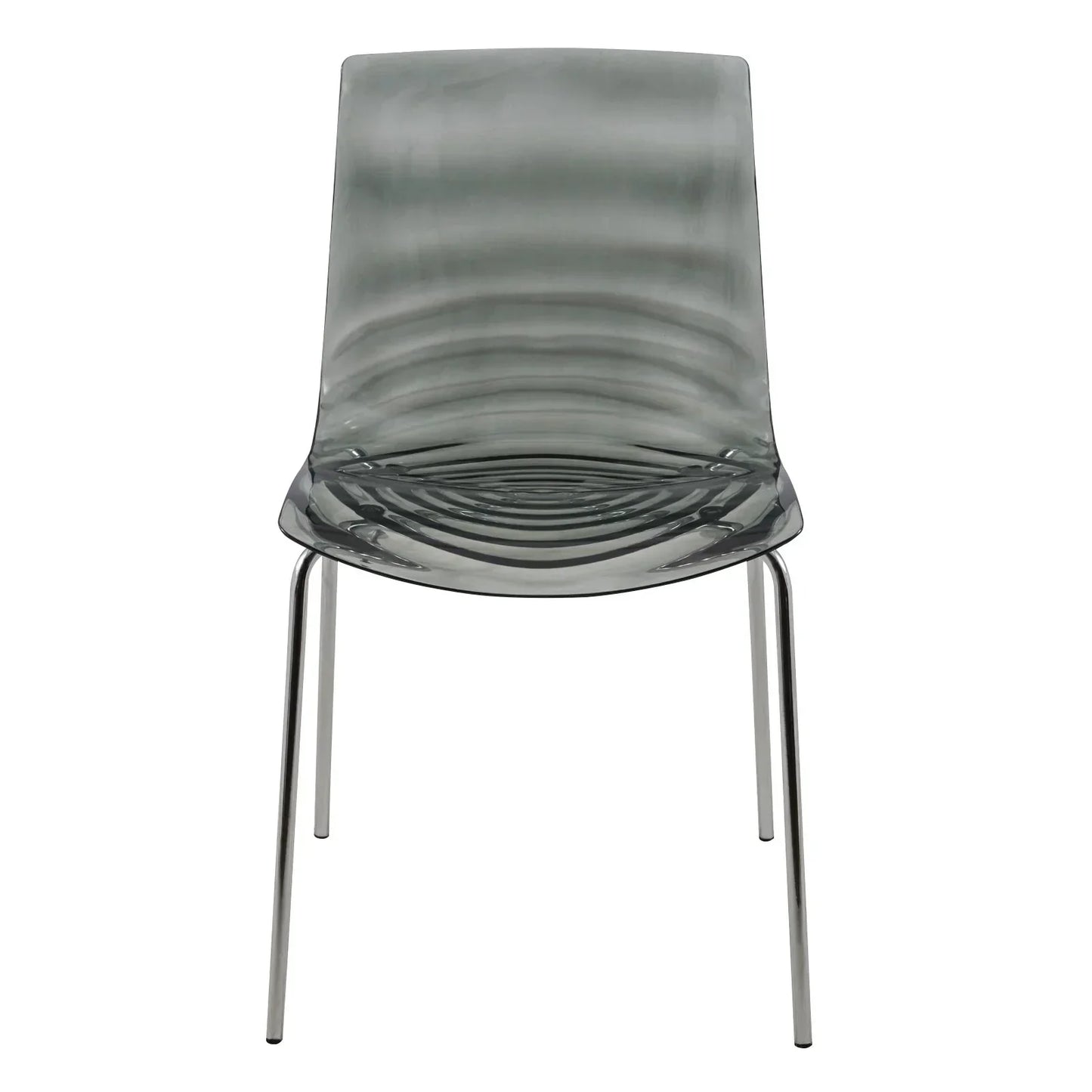 Astor Dining Chair Modern ABS Plastic Side Chair with Stainless-Steel Legs - Elax Furniture