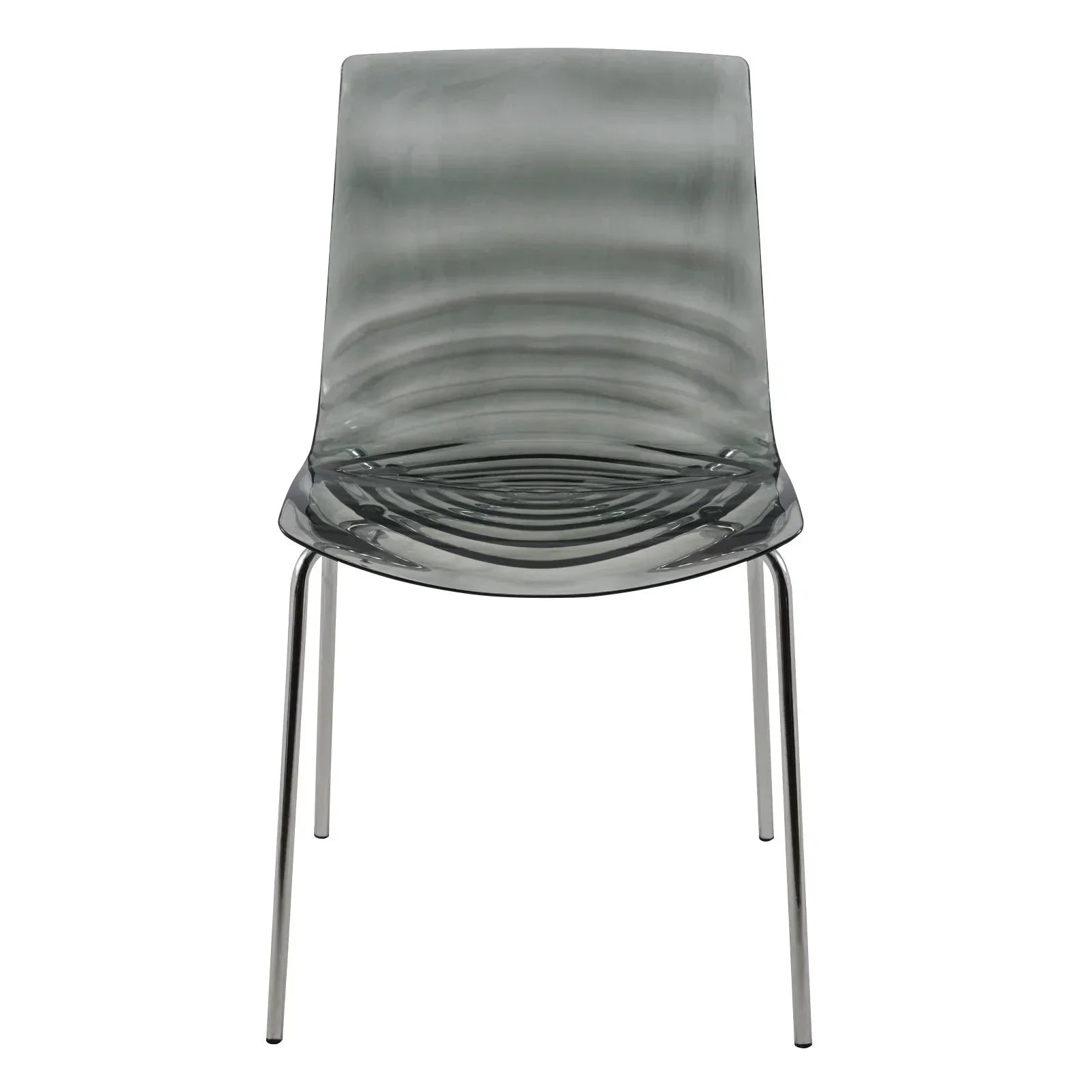 Astor Dining Chair Modern ABS Plastic Side Chair with Stainless-Steel Legs - Elax Furniture