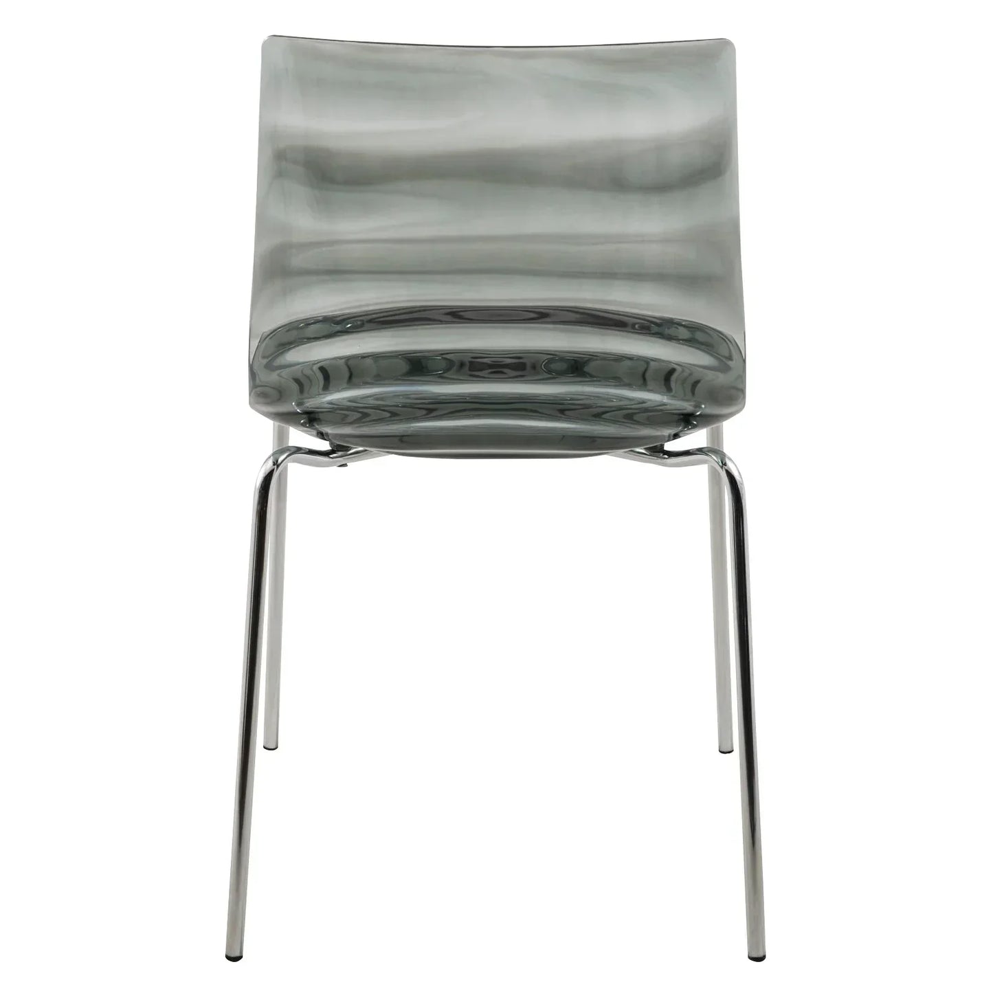 Astor Dining Chair Modern ABS Plastic Side Chair with Stainless-Steel Legs - Elax Furniture
