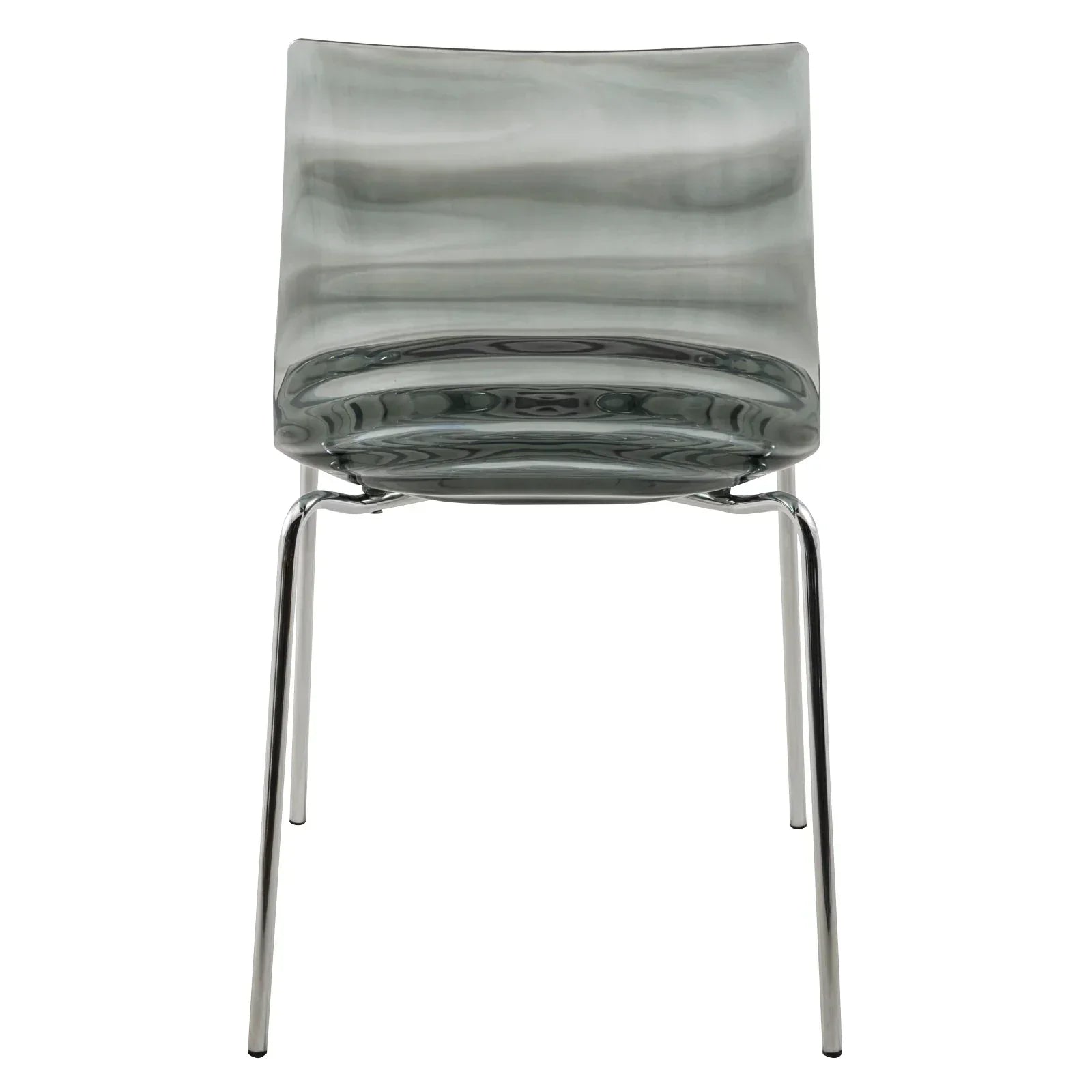 Astor Dining Chair Modern ABS Plastic Side Chair with Stainless-Steel Legs - Elax Furniture