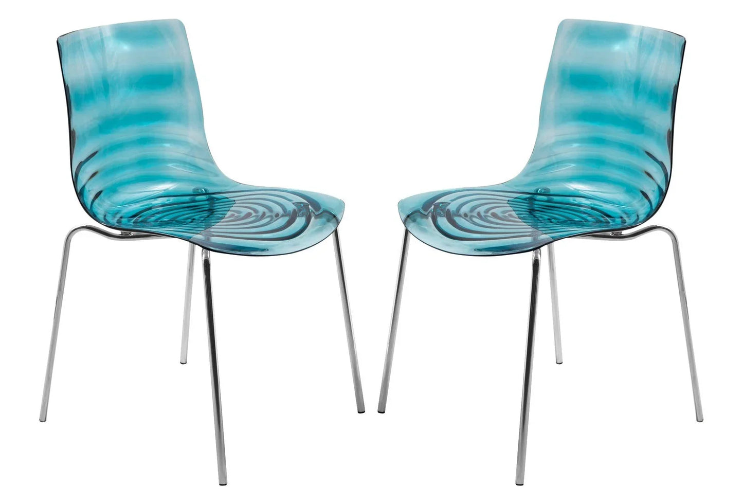 Astor Water Ripple Design Dining Chair Set of 2 - Elax Furniture
