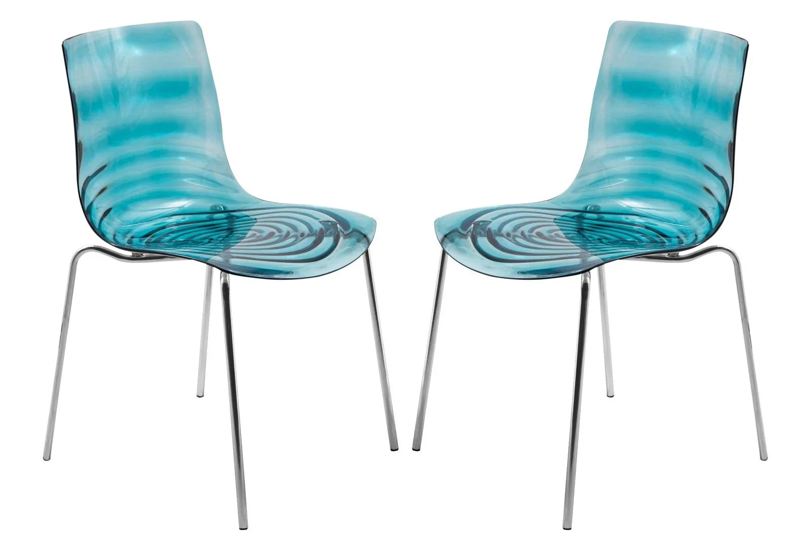 Astor Water Ripple Design Dining Chair Set of 2 - Elax Furniture