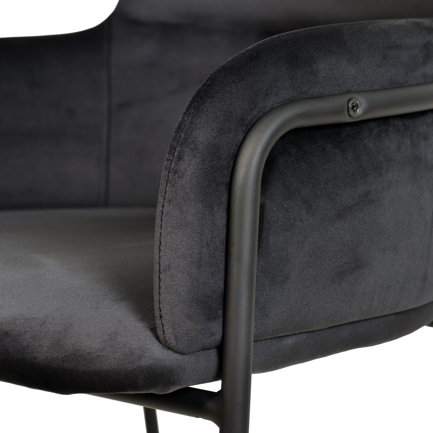 Axis 40" Bar Stool Ergonomic Pub Chair with Black Powder-Coated Stainless Steel Base and Footrest Set of 2 - Elax Furniture