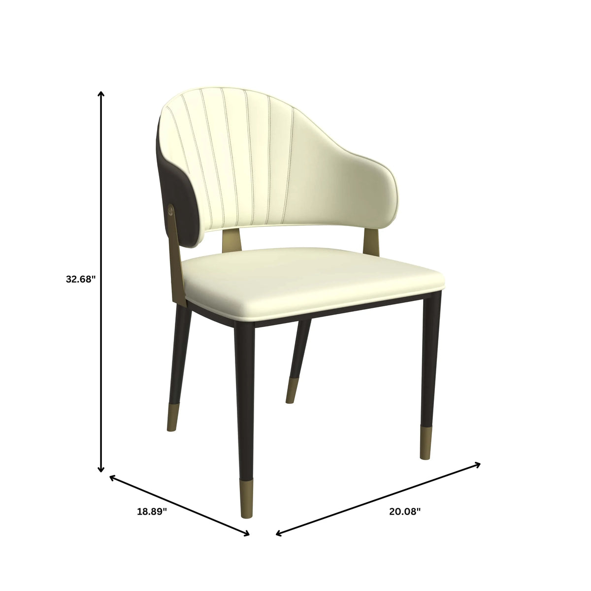 Verve 5-Piece Dining Set with 36" Round Resin Top Table and 4 Leather Dining Chair - Elax Furniture