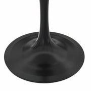 Verve 5-Piece Dining Set with 36" Round Resin Top Table and 4 Leather Dining Chair - Elax Furniture
