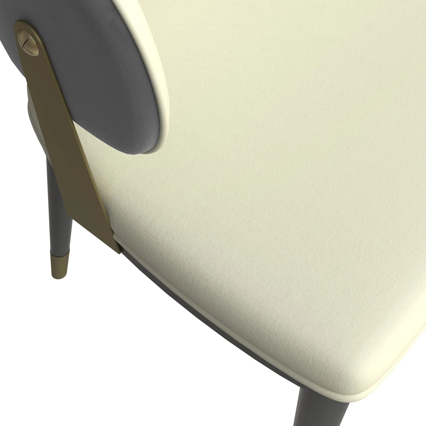 Ravenna 7-Piece Dining Set with Rectangular Dining Table in Rustic Gray MDF Top and 4 Leather/Velvet Dining Chairs - Elax Furniture