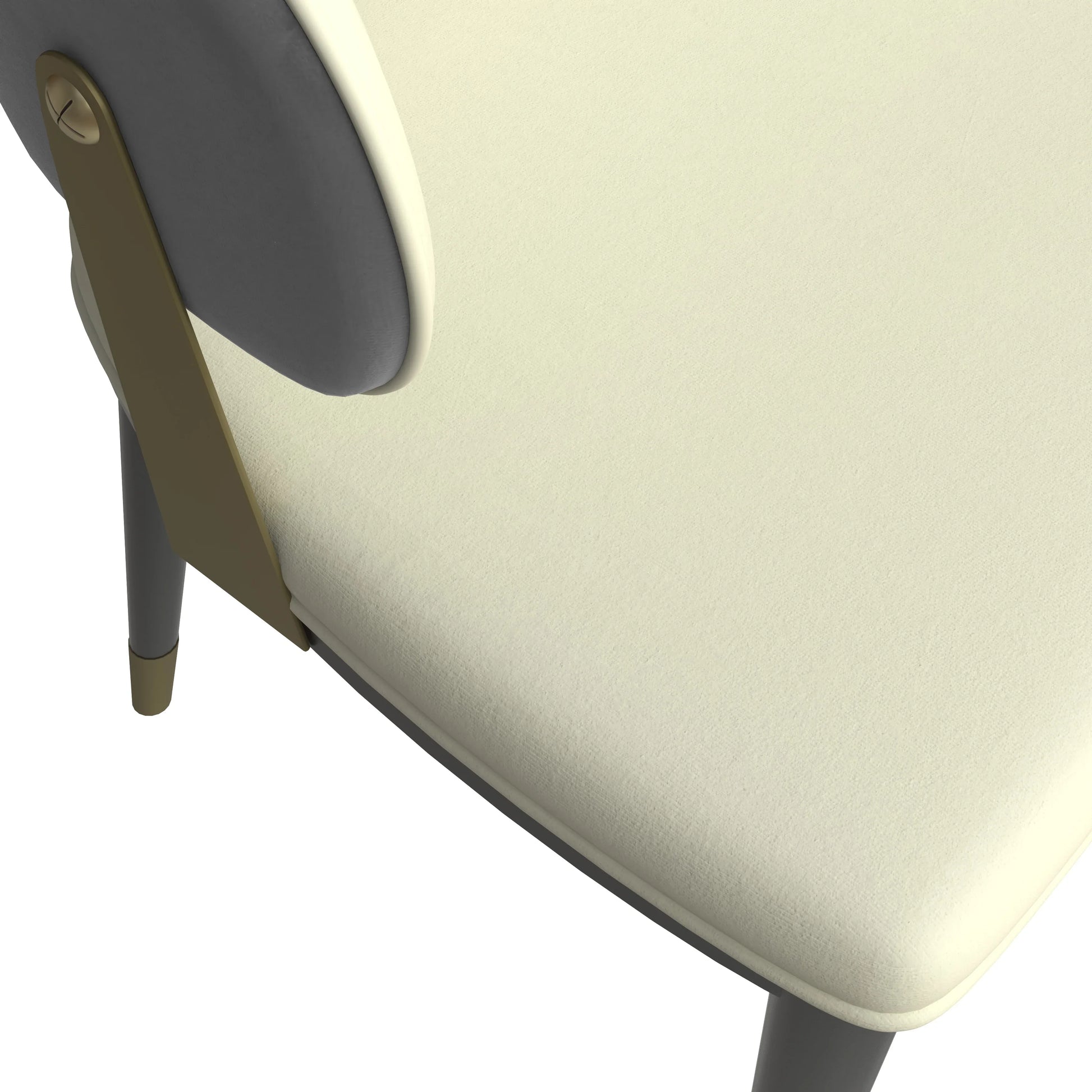 Ravenna 7-Piece Dining Set with Rectangular Dining Table in Rustic Gray MDF Top and 4 Leather/Velvet Dining Chairs - Elax Furniture