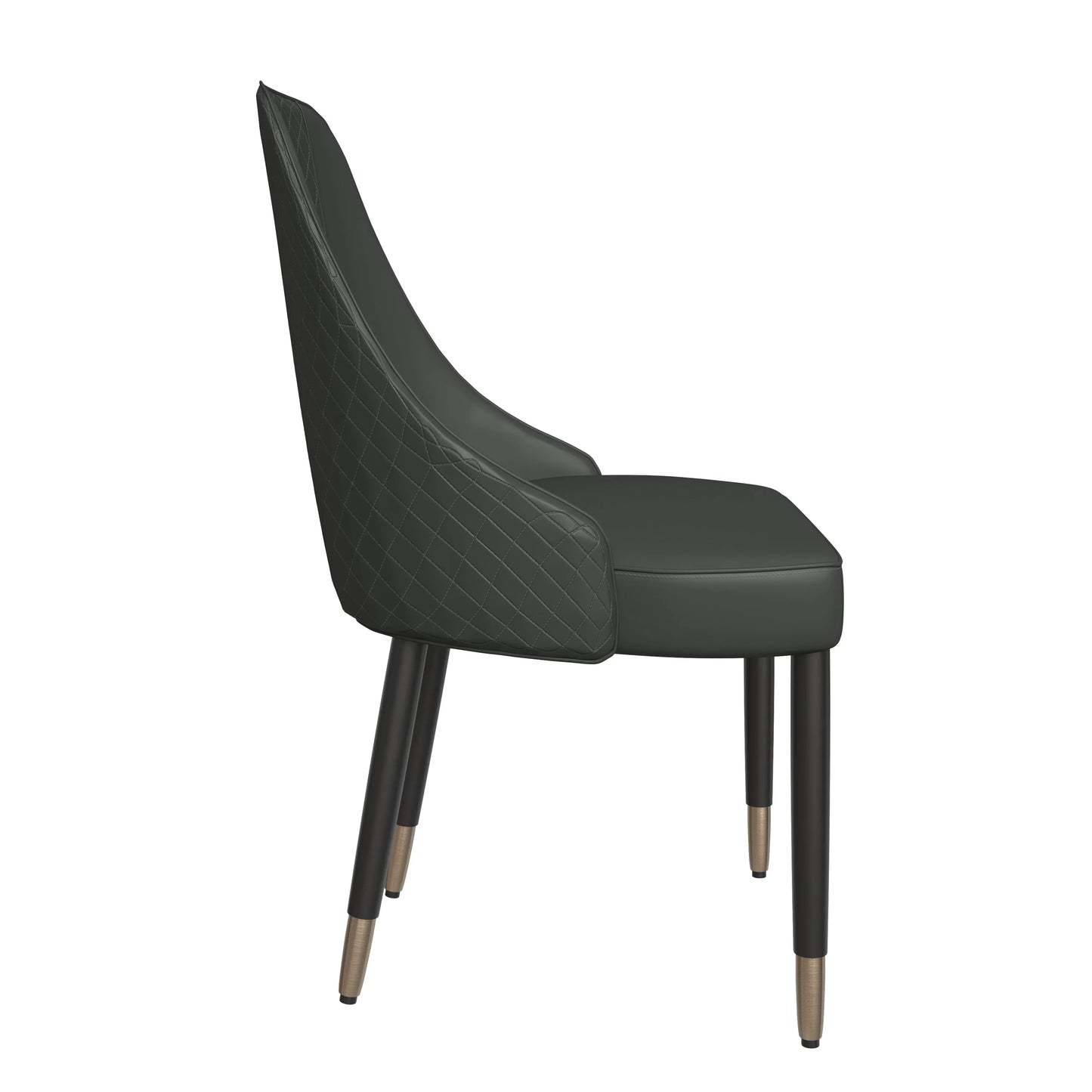 Allure Dining Chairs Fabric/Leather Seat and Back in Oak Wood - Elax Furniture