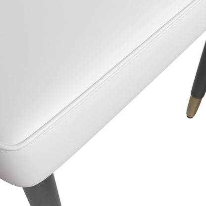 Allure Dining Chairs Fabric/Leather Seat and Back in Oak Wood Set of 4 - Elax Furniture