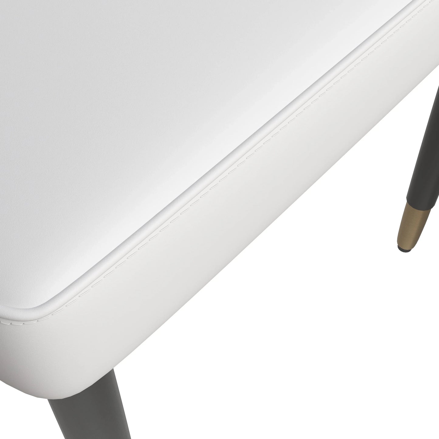 Allure Dining Chairs Fabric/Leather Seat and Back in Oak Wood Set of 2 - Elax Furniture