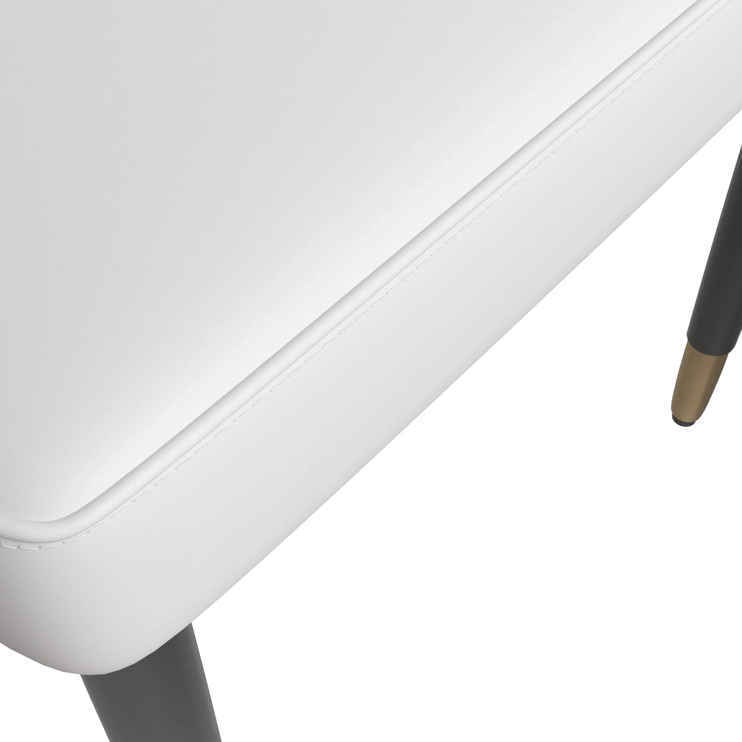 Allure Dining Chairs Fabric/Leather Seat and Back in Oak Wood Set of 4 - Elax Furniture