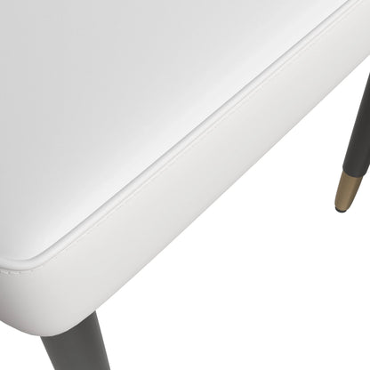 Allure Dining Chairs Fabric/Leather Seat and Back in Oak Wood Set of 4 - Elax Furniture