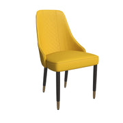 Allure Dining Chairs Fabric/Leather Seat and Back in Oak Wood - Elax Furniture