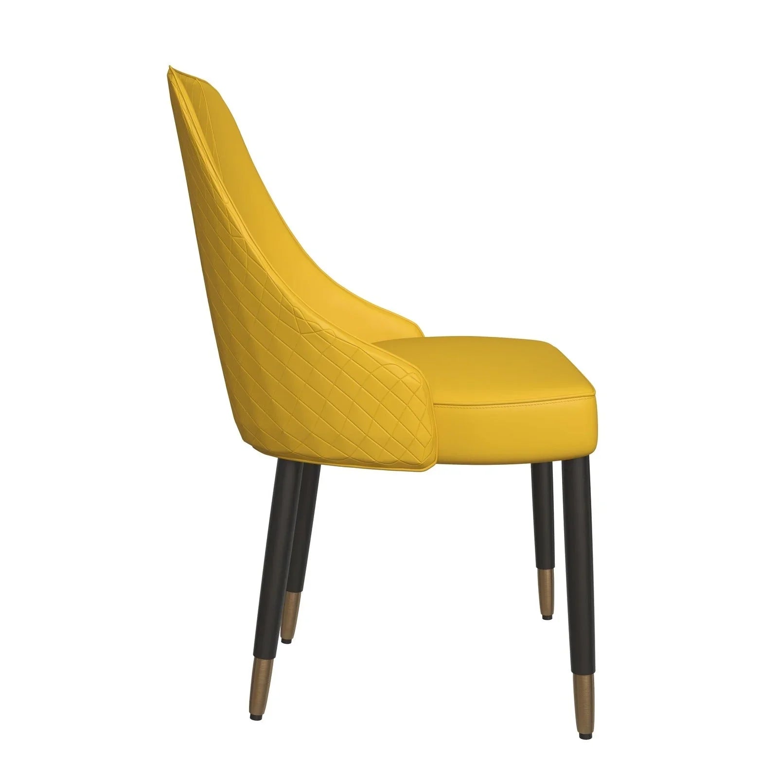 Allure Dining Chairs Fabric/Leather Seat and Back in Oak Wood - Elax Furniture