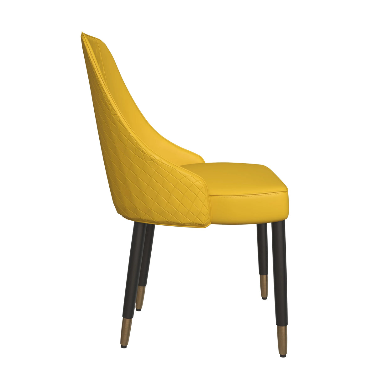 Allure Dining Chairs Fabric/Leather Seat and Back in Oak Wood - Elax Furniture
