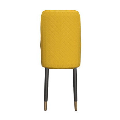 Allure Dining Chairs Fabric/Leather Seat and Back in Oak Wood Set of 4 - Elax Furniture