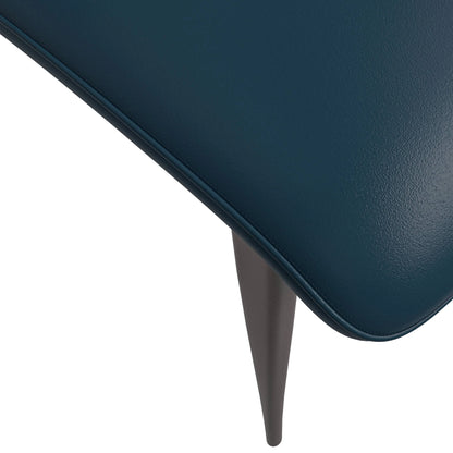 Aspen Dining Chairs Upholstered in Leather Kitchen Room Chairs with Metal Legs Set of 2 - Elax Furniture