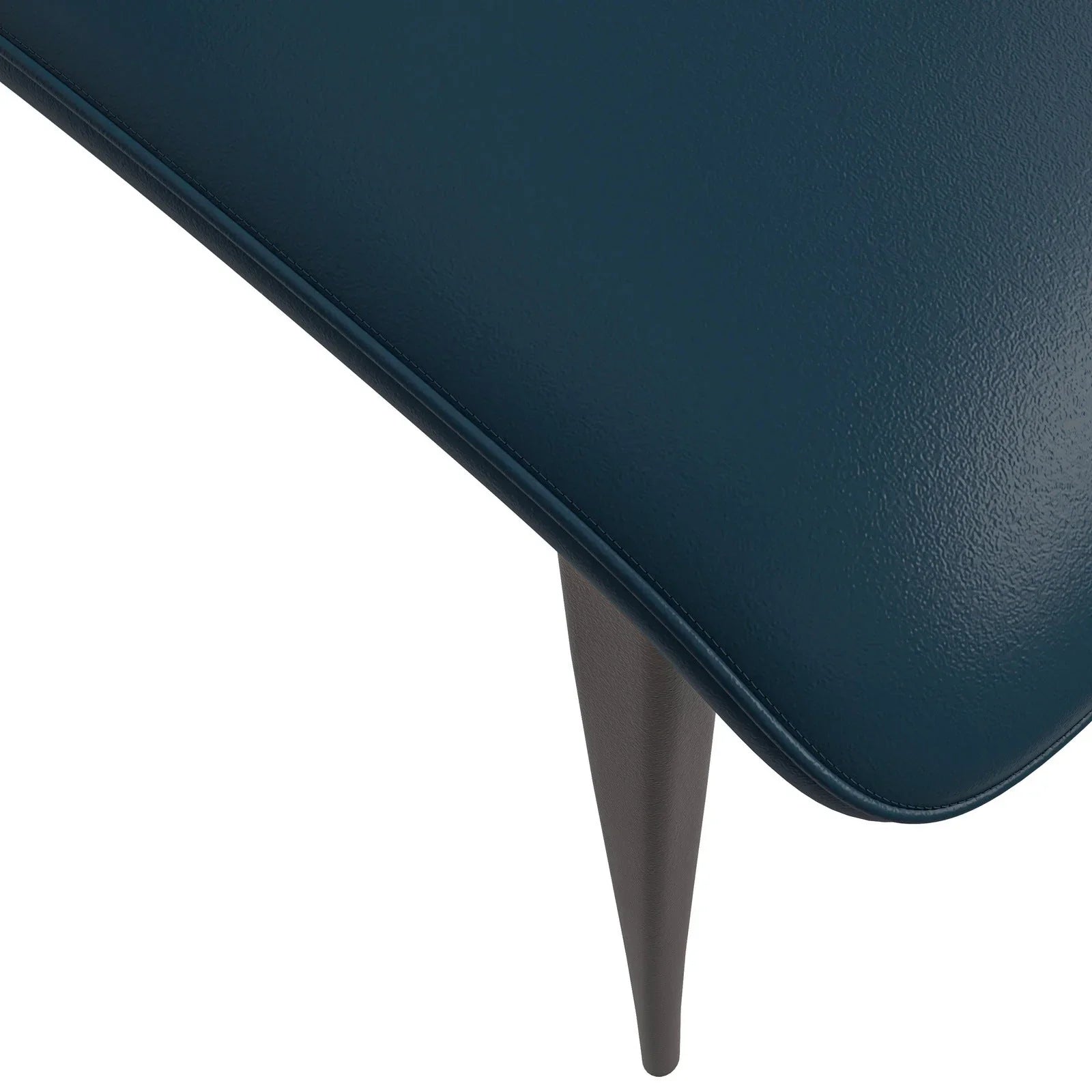 Aspen Dining Chairs Upholstered in Leather Kitchen Room Chairs with Metal Legs - Elax Furniture