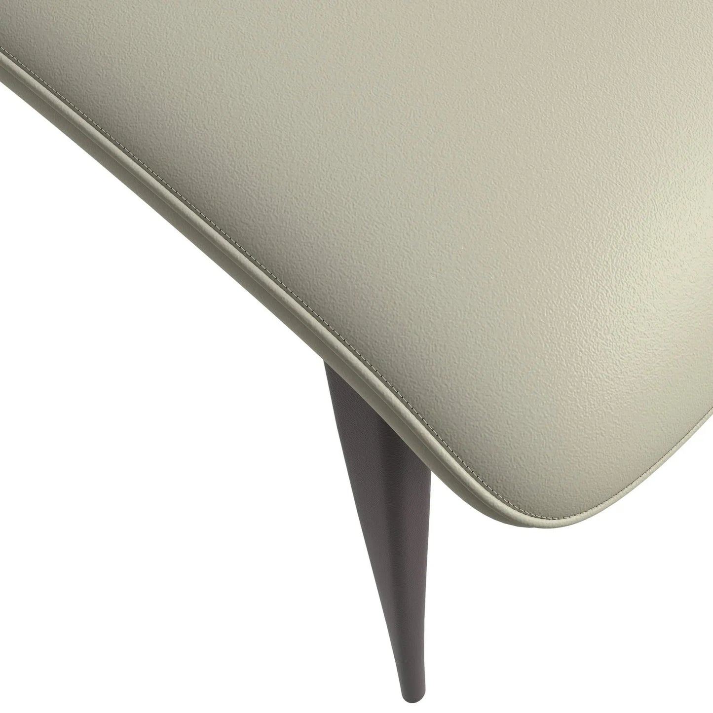 Aspen Dining Chairs Upholstered in Leather Kitchen Room Chairs with Metal Legs - Elax Furniture