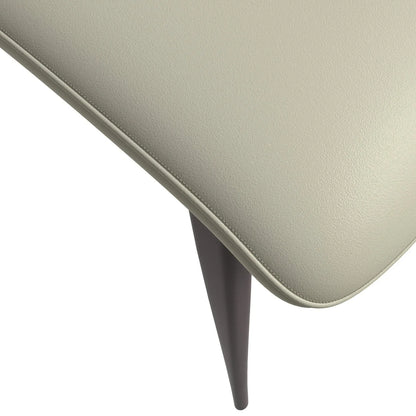 Aspen Dining Chairs Upholstered in Leather Kitchen Room Chairs with Metal Legs - Elax Furniture