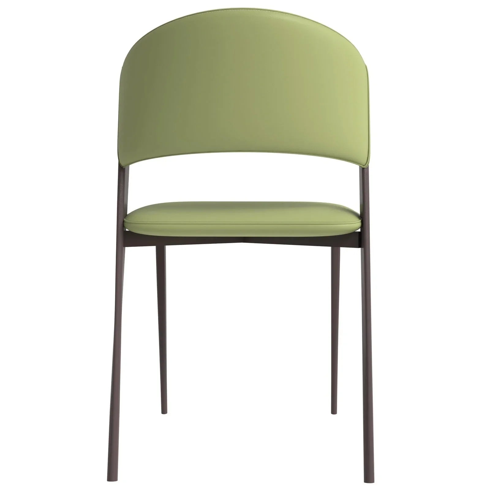 Aspen Dining Chairs Upholstered in Leather Kitchen Room Chairs with Metal Legs - Elax Furniture