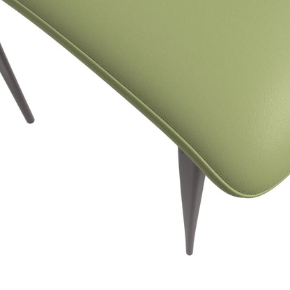 Aspen Dining Chairs Upholstered in Leather Kitchen Room Chairs with Metal Legs - Elax Furniture