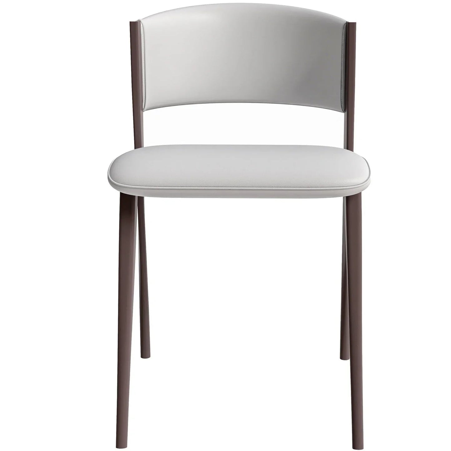 Aspen Dining Chairs Upholstered in Leather Kitchen Room Chairs with Metal Legs - Elax Furniture