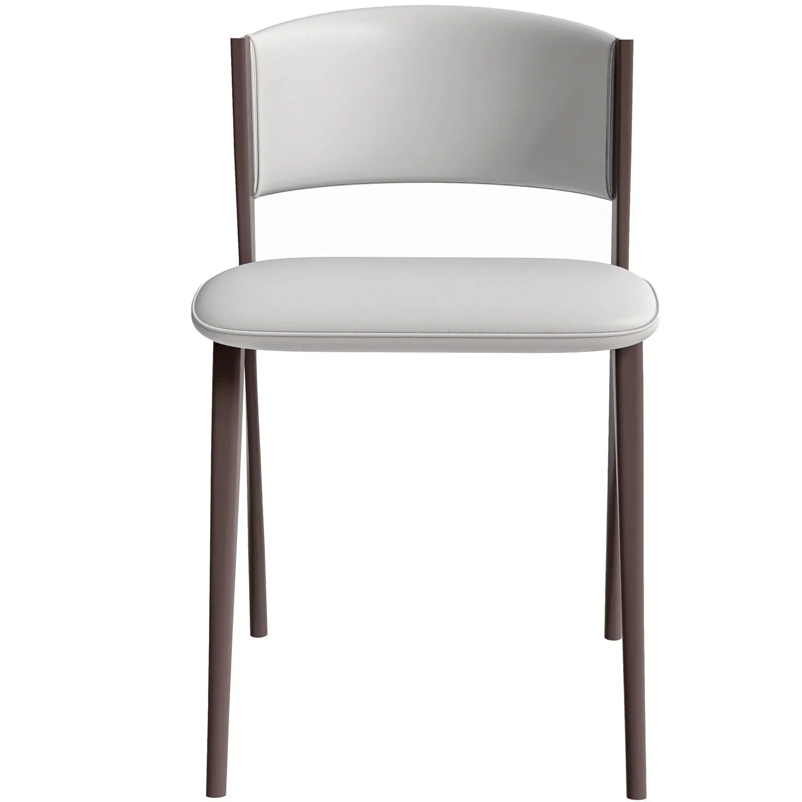 Aspen Dining Chairs Upholstered in Leather Kitchen Room Chairs with Metal Legs - Elax Furniture
