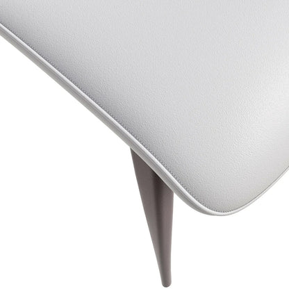 Aspen Dining Chairs Upholstered in Leather Kitchen Room Chairs with Metal Legs - Elax Furniture