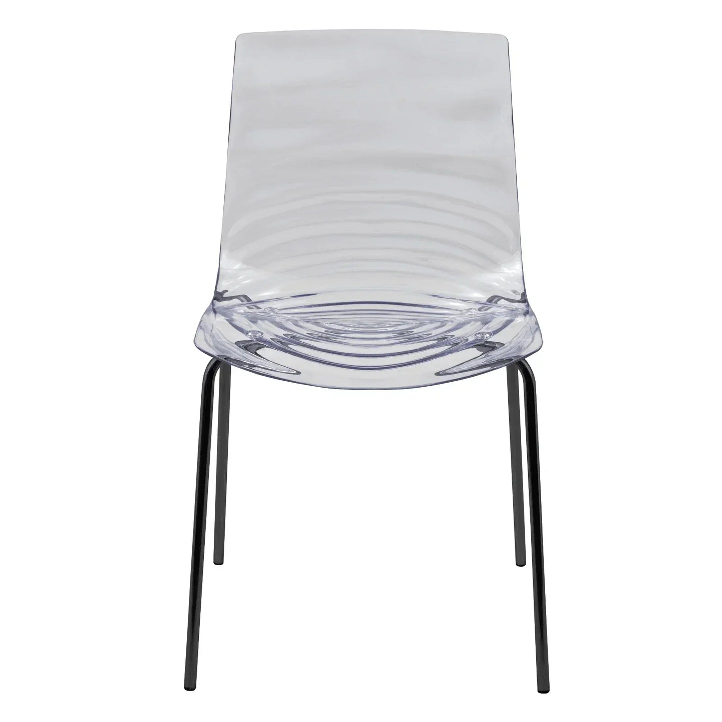 Astor Dining Chair Modern ABS Plastic Side Chair with Stainless-Steel Legs - Elax Furniture