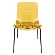 Astor Dining Chair Modern ABS Plastic Side Chair with Stainless-Steel Legs - Elax Furniture