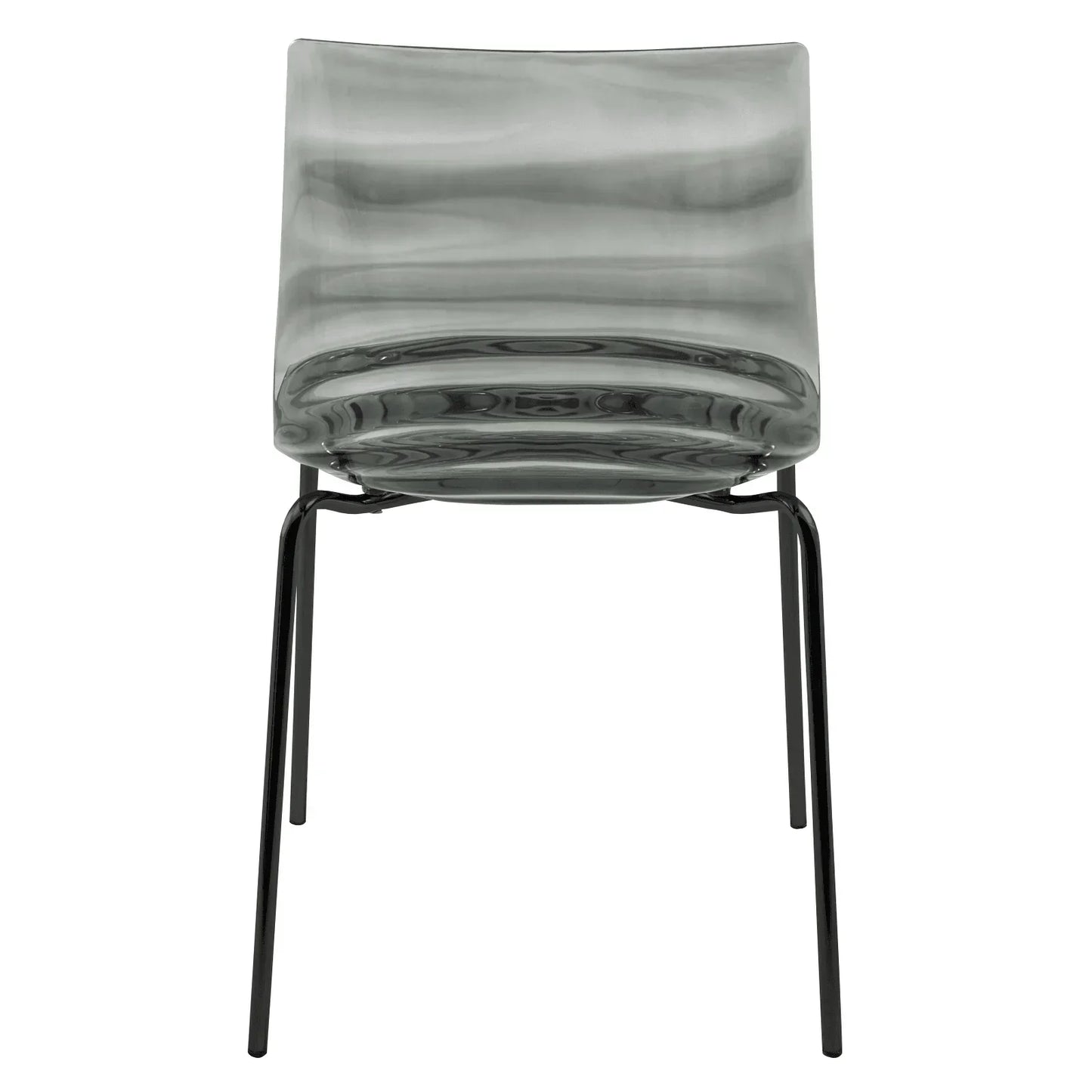 Astor Dining Chair Modern ABS Plastic Side Chair with Stainless-Steel Legs - Elax Furniture