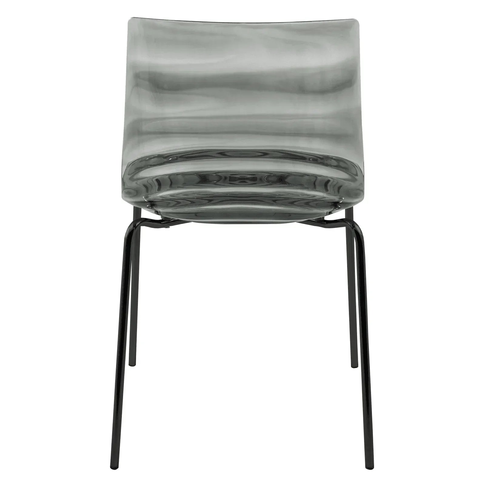 Astor Dining Chair Modern ABS Plastic Side Chair with Stainless-Steel Legs - Elax Furniture