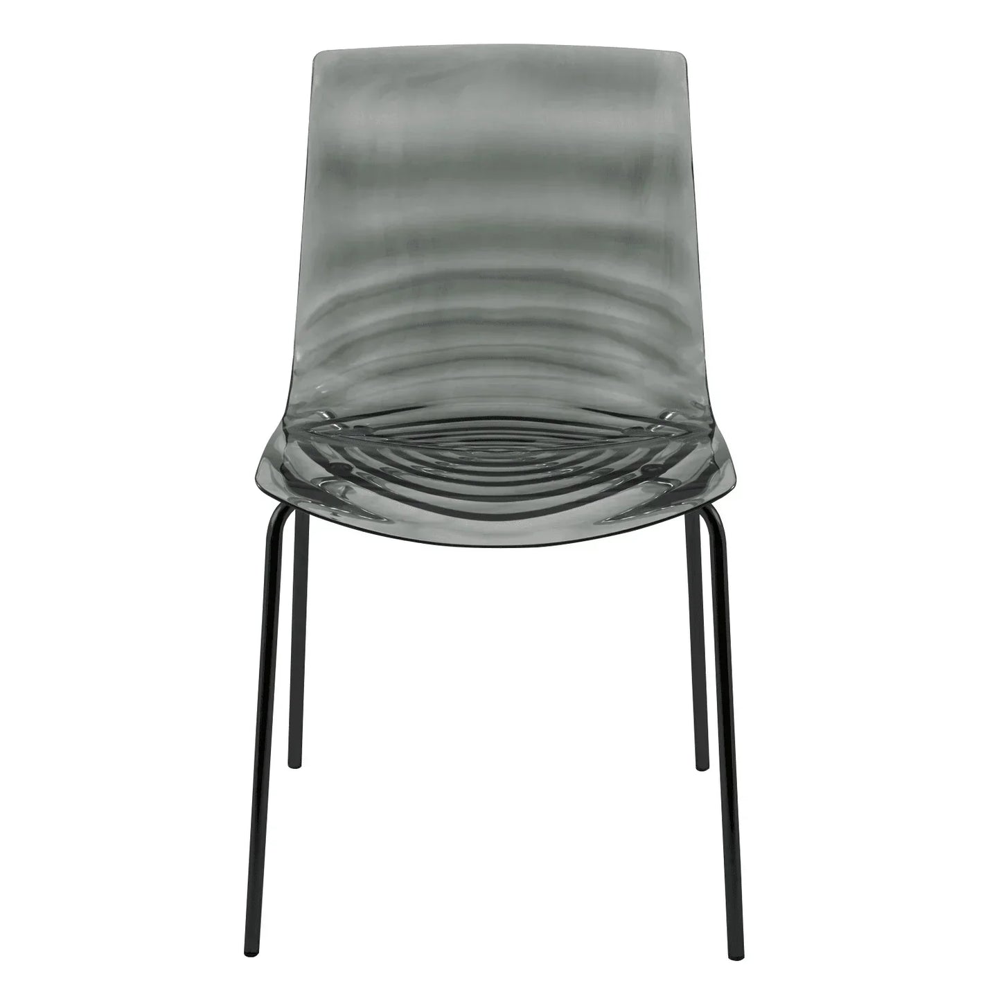Astor Dining Chair Modern ABS Plastic Side Chair with Stainless-Steel Legs - Elax Furniture