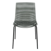 Astor Dining Chair Modern ABS Plastic Side Chair with Stainless-Steel Legs - Elax Furniture